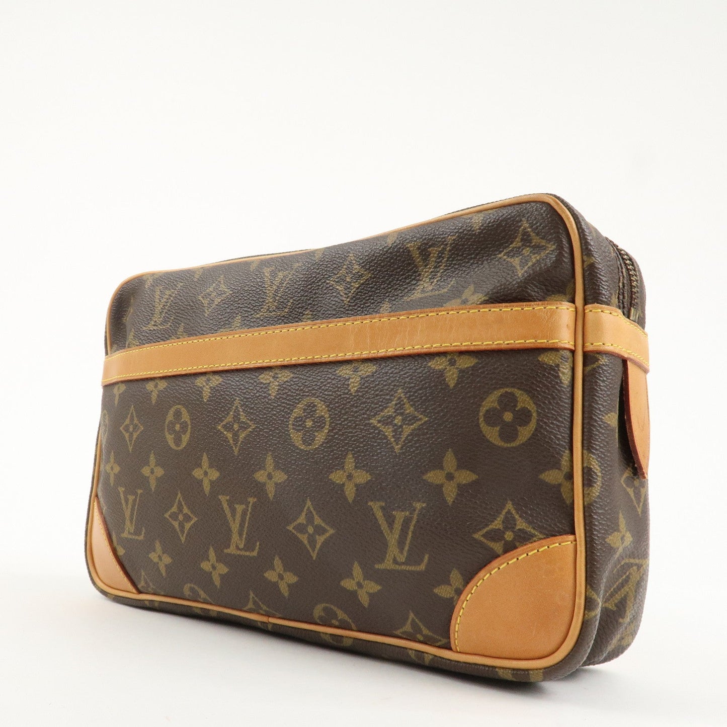 Louis Vuitton Monogram Compiegne 28 Pouch Clutch Bag Brown M51845  d