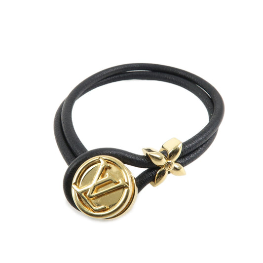 Louis Vuitton Monogram Keep a Secret Bracelet Black M6678E  d