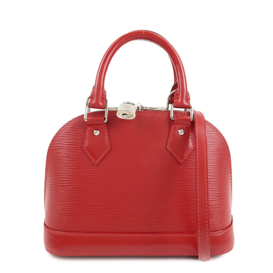 Louis Vuitton Epi Alma BB 2Way Hand Shoulder Bag Carmine M40850  d