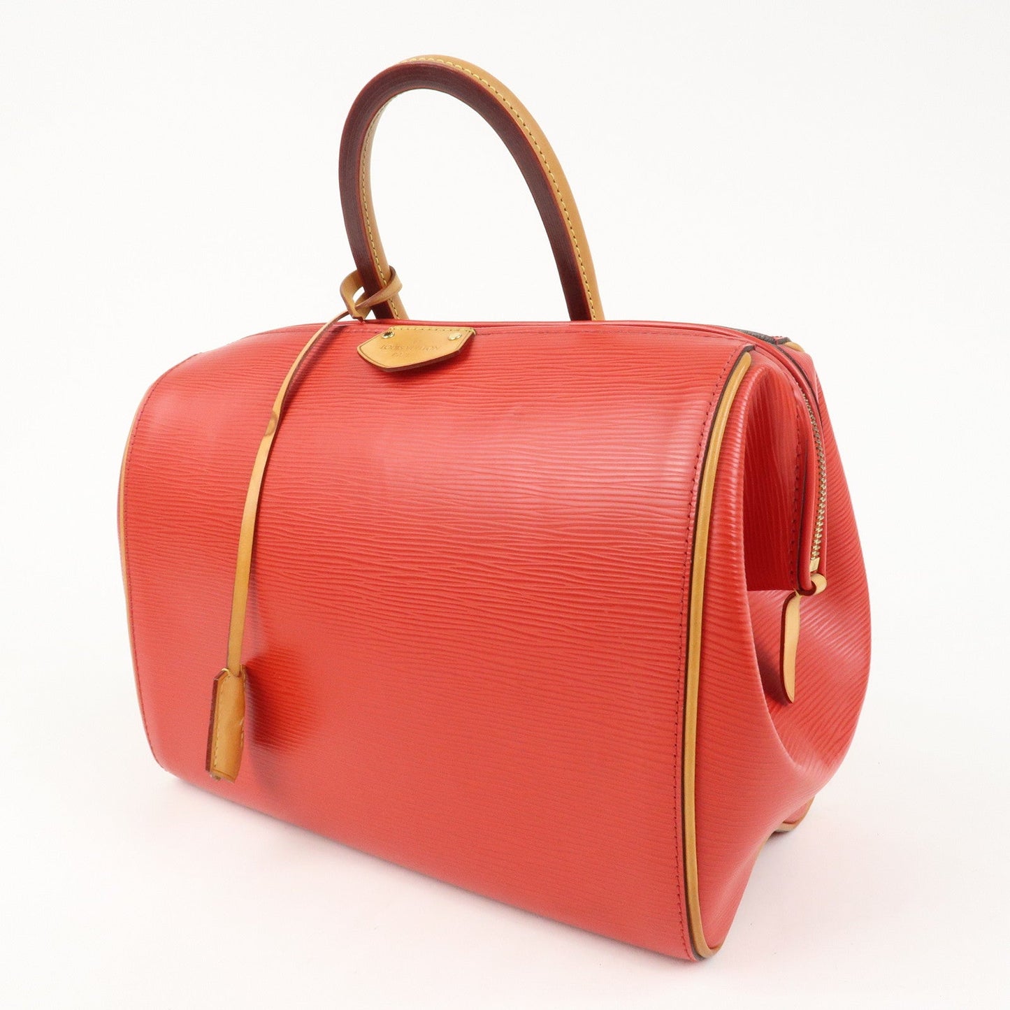 Louis Vuitton Epi Leather Dock PM Hand Bag Coquelicot M93246