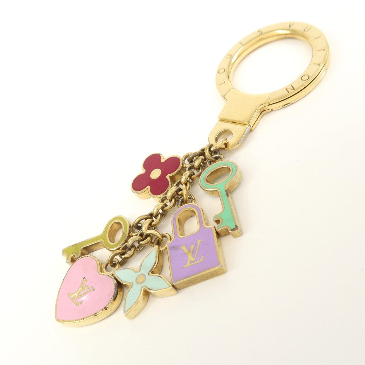 Louis Vuitton Portefeuille Cl??s Pretty Charm Key Holder M66145