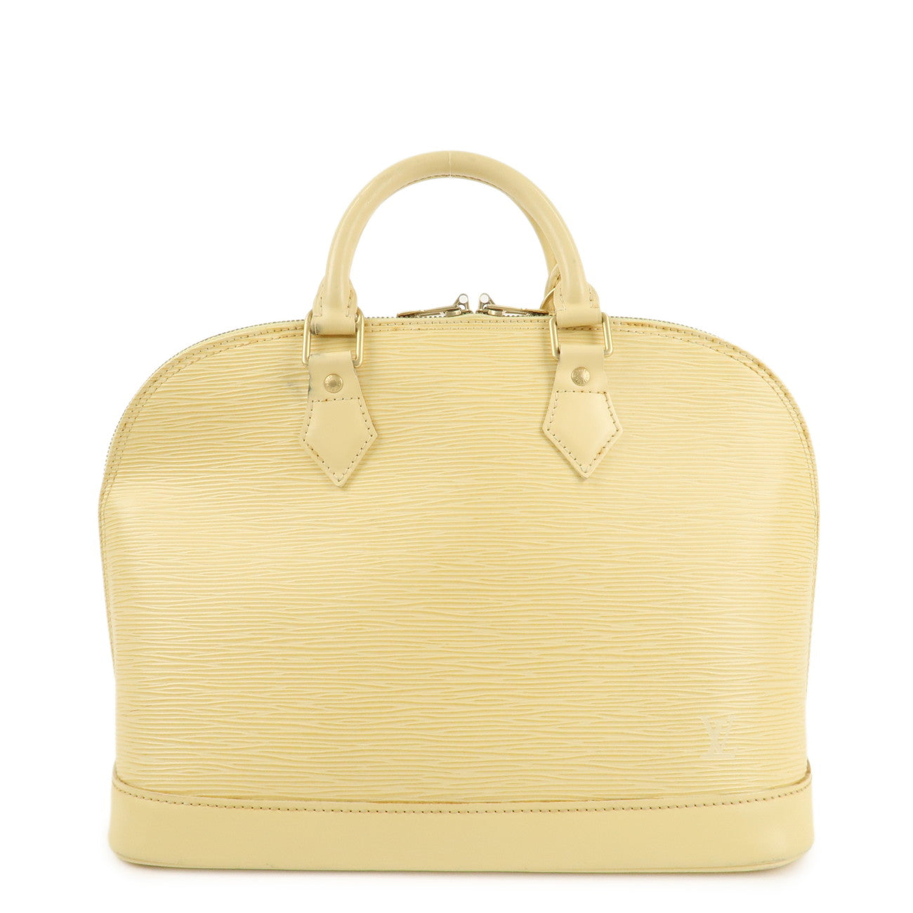 Louis Vuitton Epi Leather Alma Hand Bag Vanilla M5214A  d