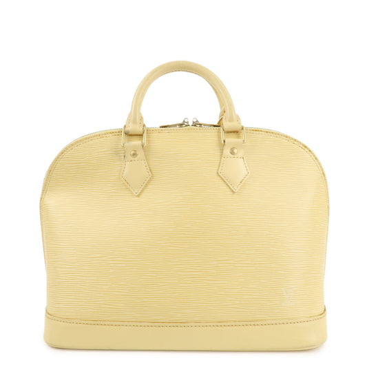 Louis Vuitton Epi Leather Alma Hand Bag Vanilla M5214A  d
