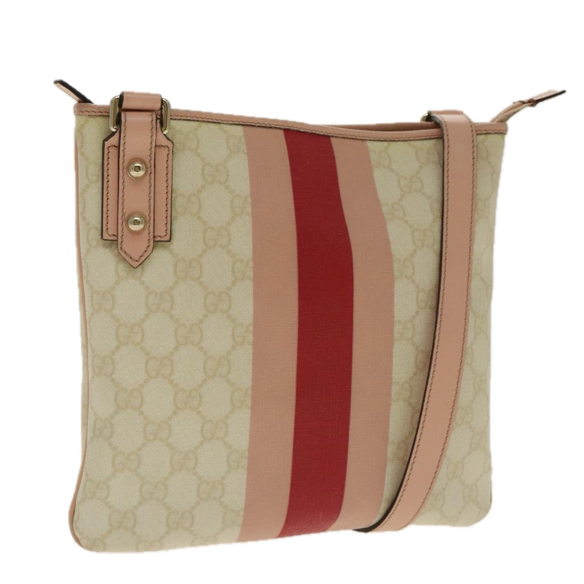Gucci Sherry Pink Canvas Shoulder Bag