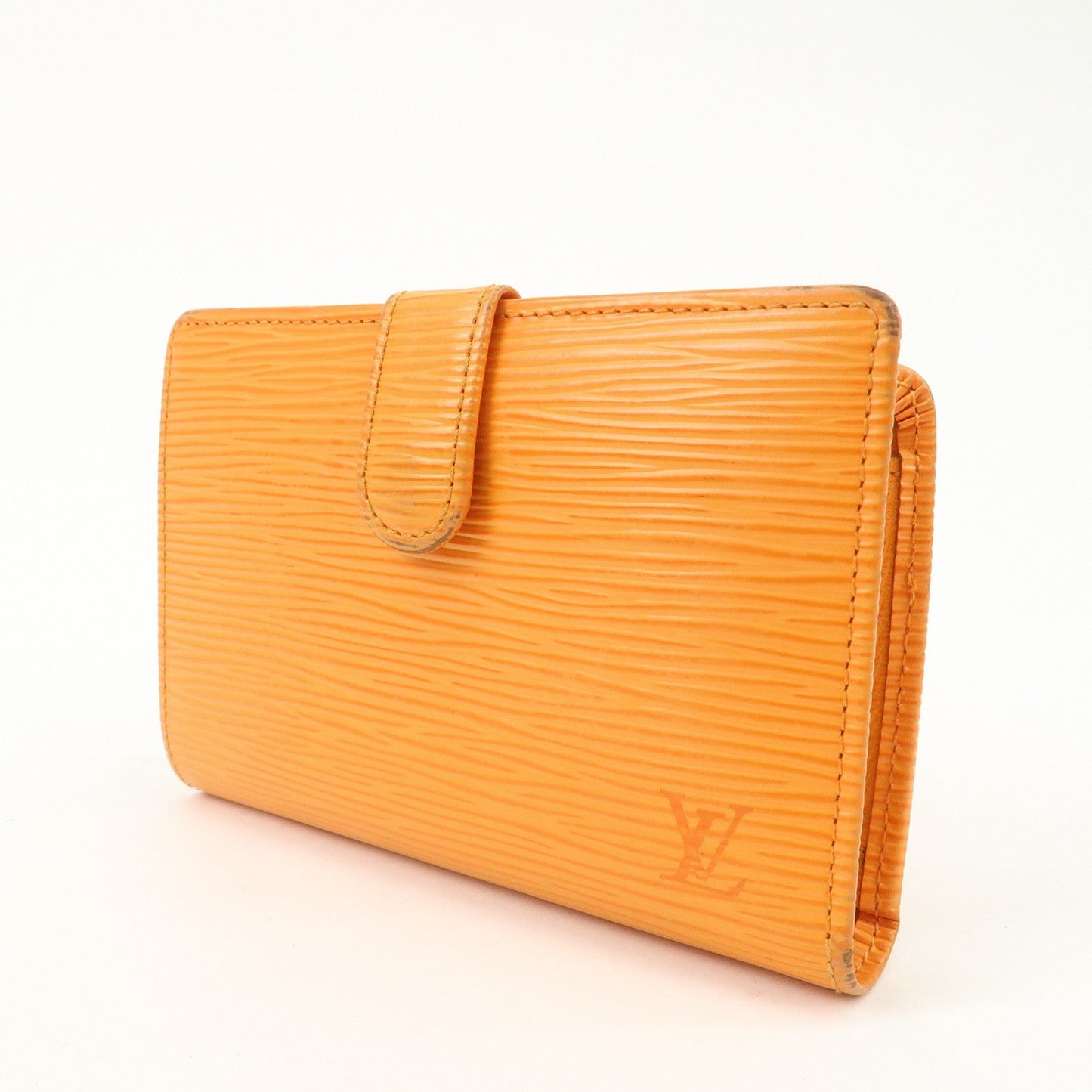 Louis Vuitton Epi Porte Monnaie Viennois Bi-Fold Wallet Mandarin Orange  d