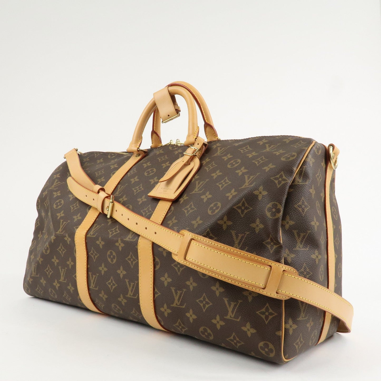 Louis Vuitton Monogram Keep All Bandouliere 50 Boston Bag M41416  d