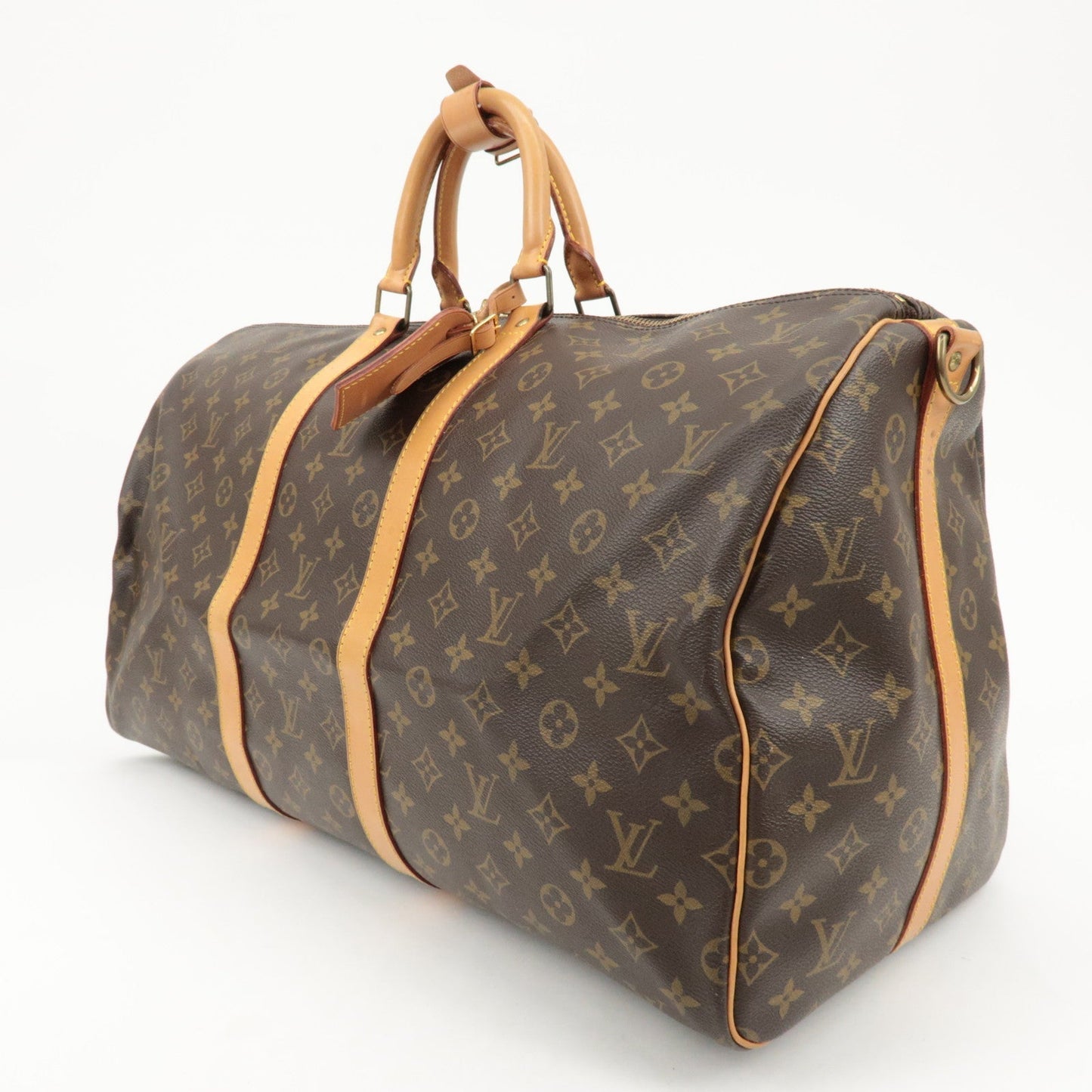 Louis Vuitton Monogram Keep All Bandouliere 55 Boston Bag M41414  d