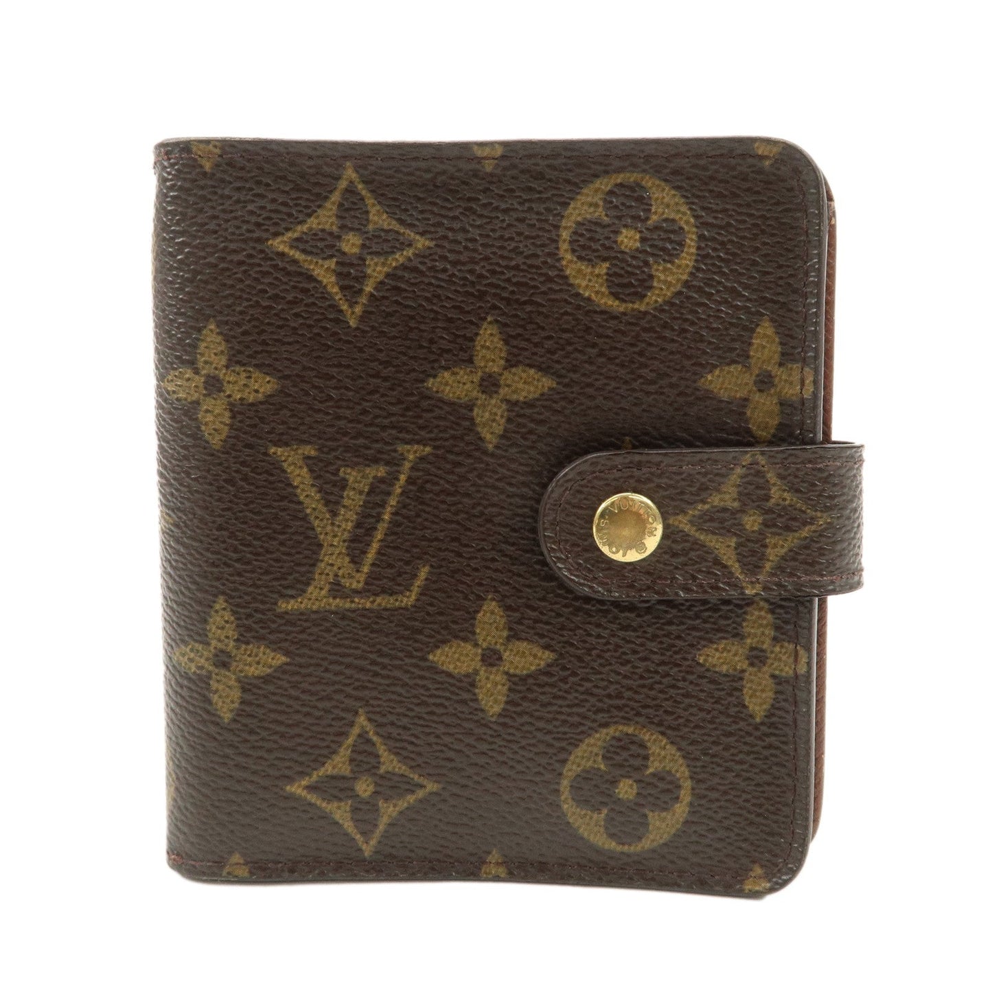 Louis Vuitton Louis Monogram Compact Small Zippy Wallet M61667  d