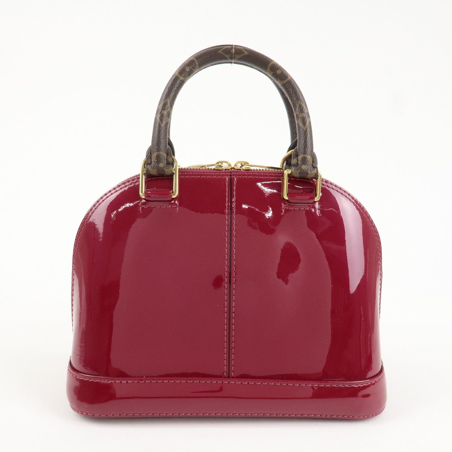 Louis Vuitton Monogram Vernis Alma BB 2Way Hand Bag Magenta M54785  d
