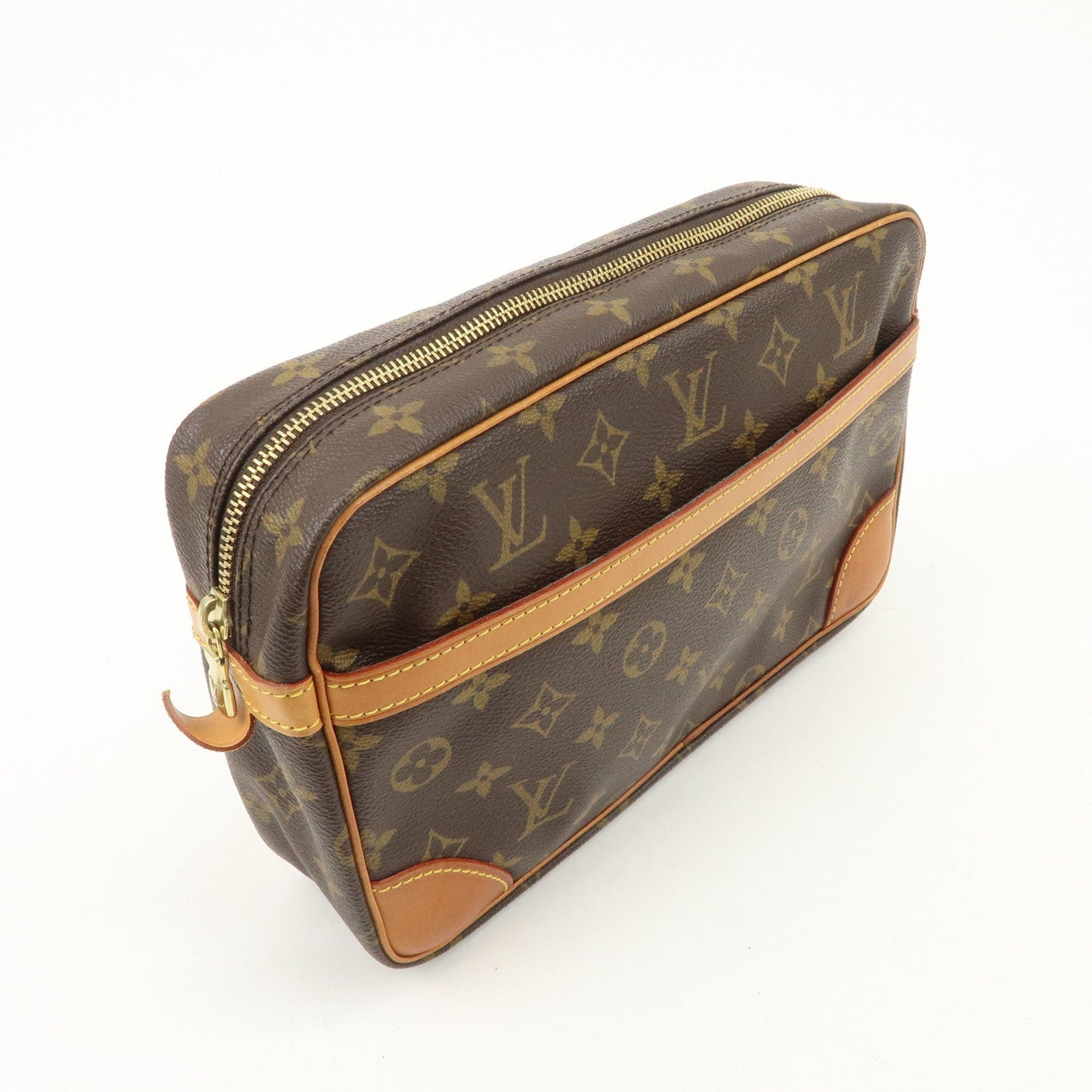 Louis Vuitton Monogram Compiegne 28 Pouch Clutch Bag Brown M51845  d