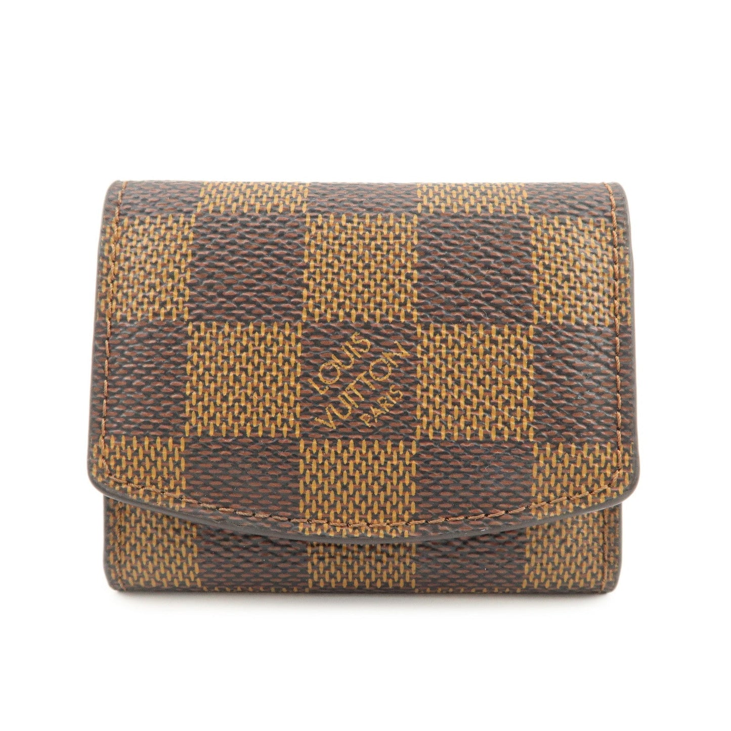 Louis Vuitton Damier Cufflinks Case Damier Ebene M64681