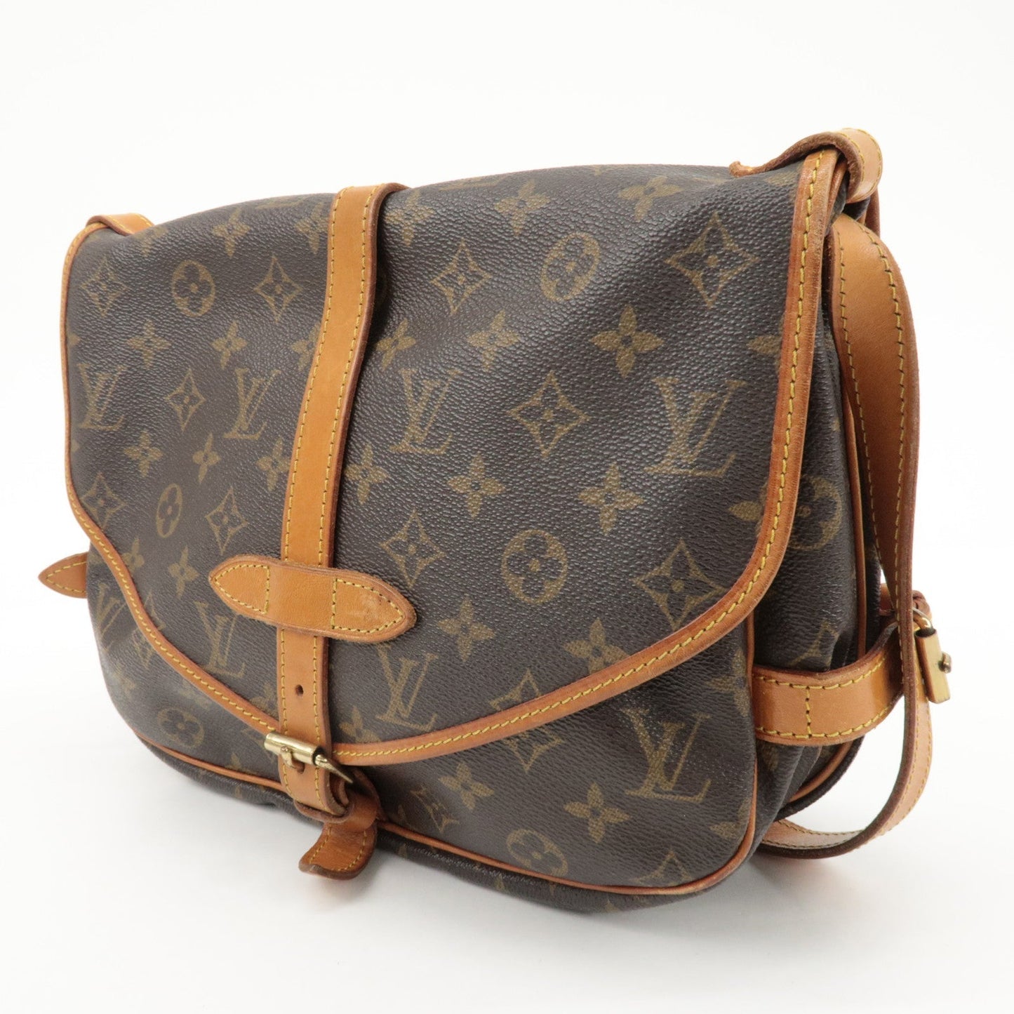 Louis Vuitton Monogram Saumur 30 Shoulder Bag Brown M42256  d