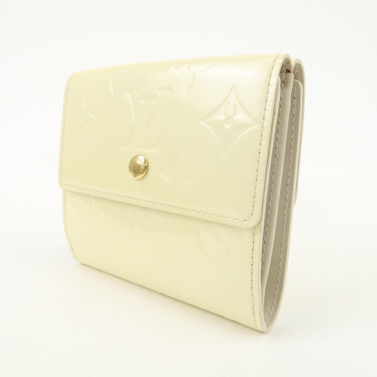 Louis Vuitton Monogram Vernis Porte Monnaie Couer Perle Compact Wallet M91351  d
