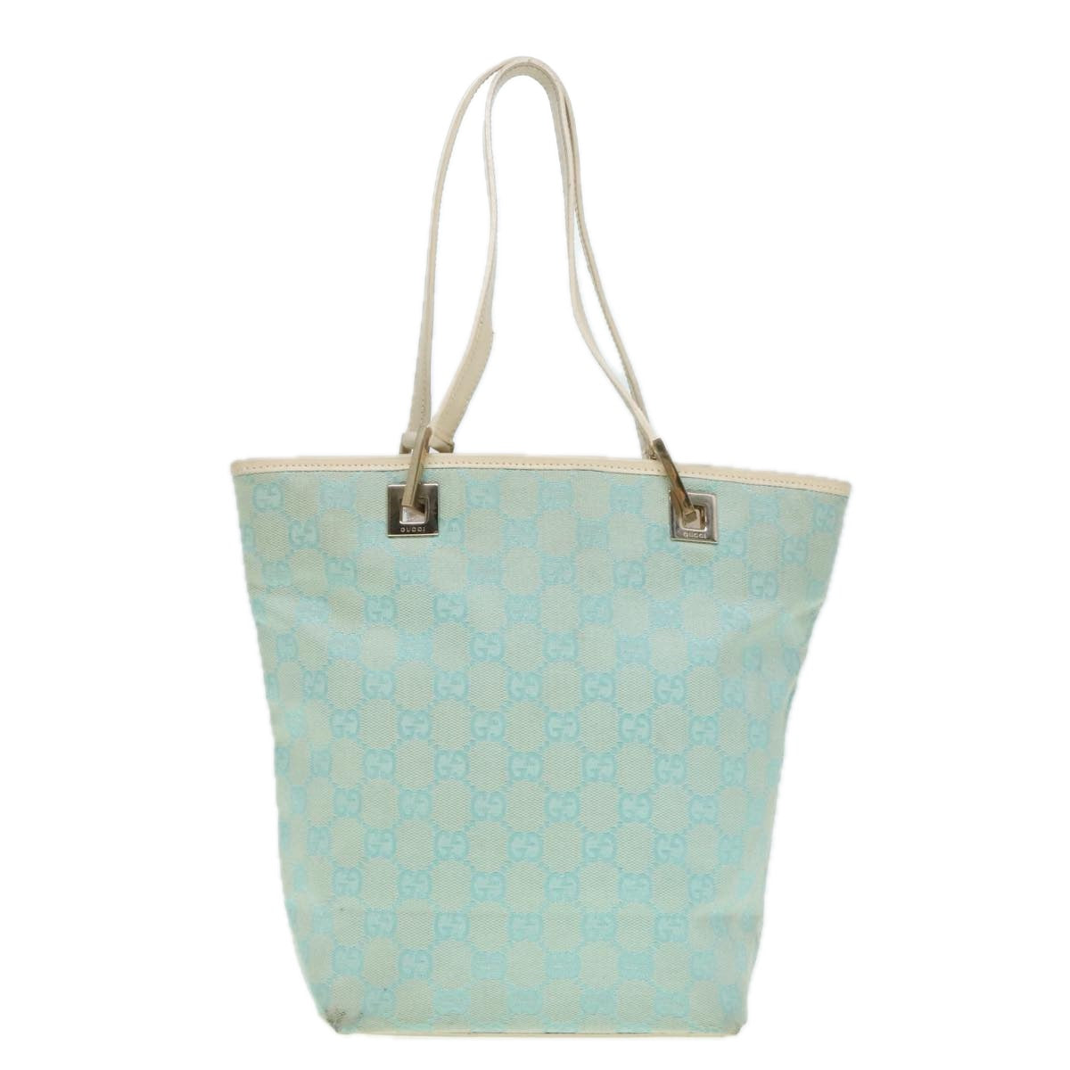 Gucci Blue Canvas Tote Bag