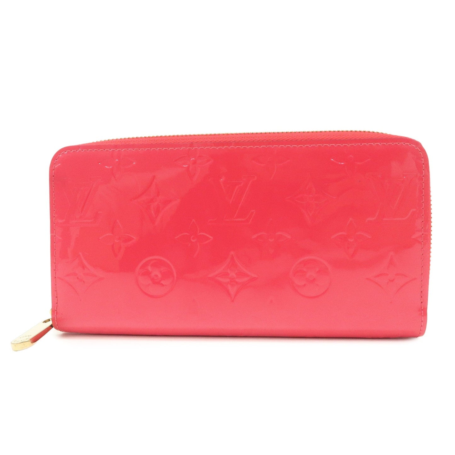 Louis Vuitton Monogram Vernis Round Zippy Wallet Hot Pink M93058  d