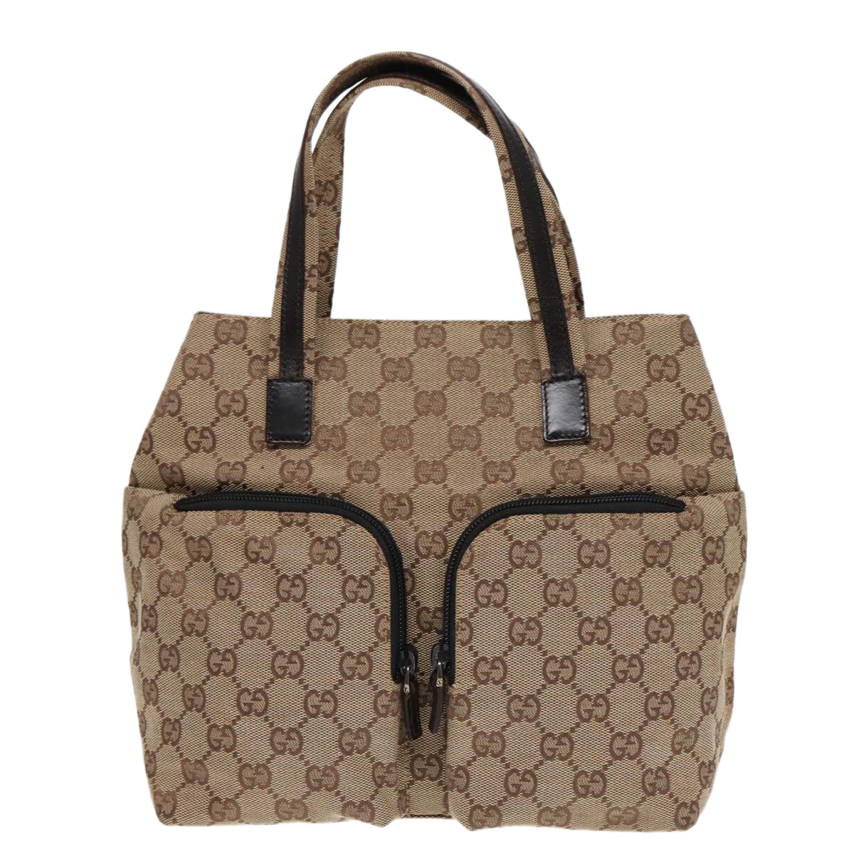 Gucci Envelope Pouch Beige Canvas Handbag