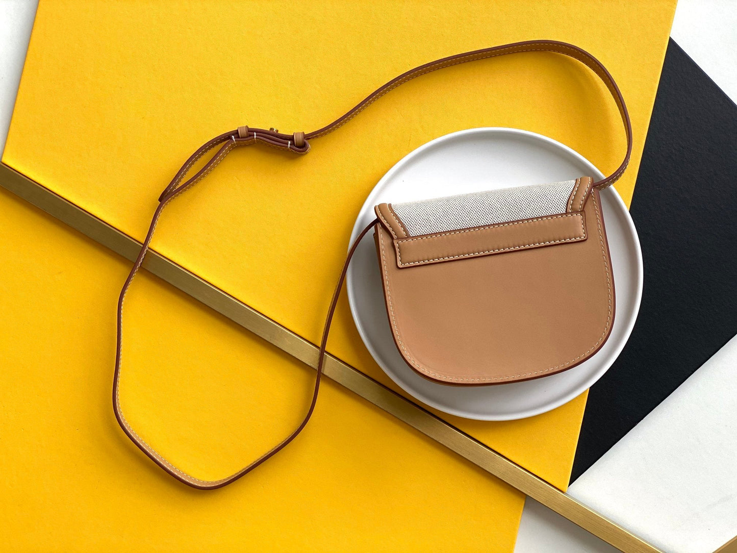 Top Quality Kaia Small Satchel Bag With Gold Hardware Brown 7.2in/18cm For Women YSL