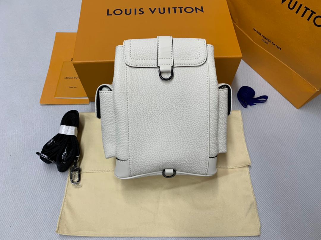 Top Quality Christopher XS Taurillon White For Men, Bags, Shoulder And Crossbody Bags 7.7in/19.5cm Top Quality