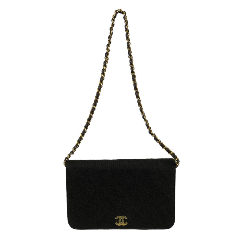 Chanel Matelasse Push Lock Chain Shoulder Brown