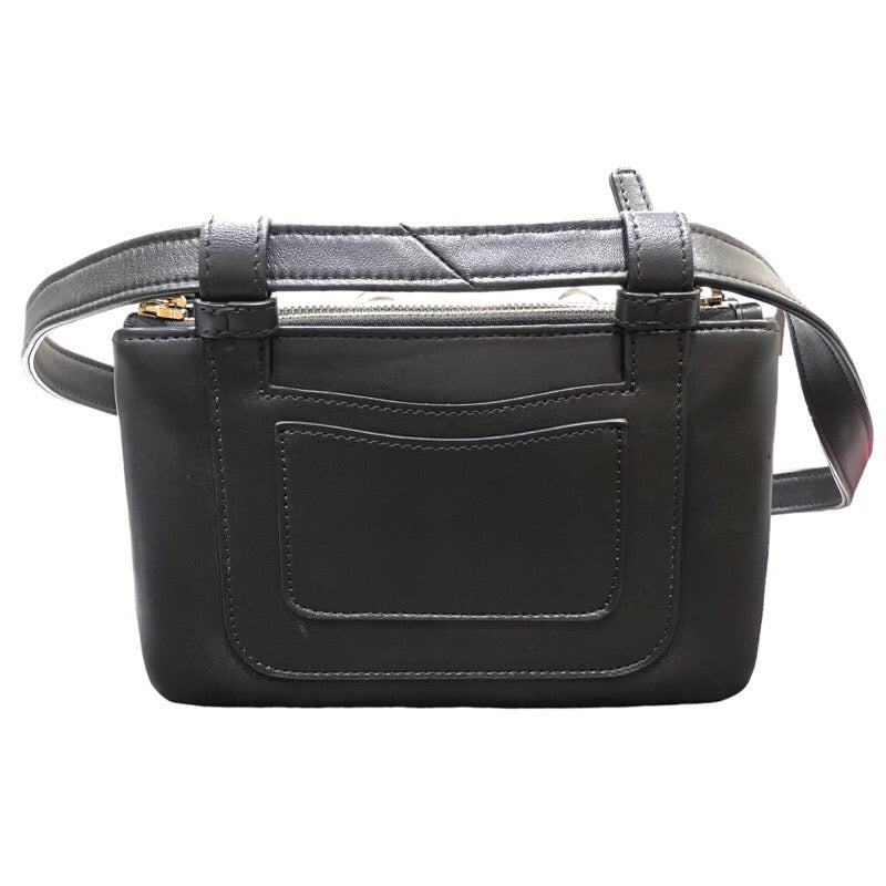 Chanel Waist Bag GD Metal Fittings Lambskin Black