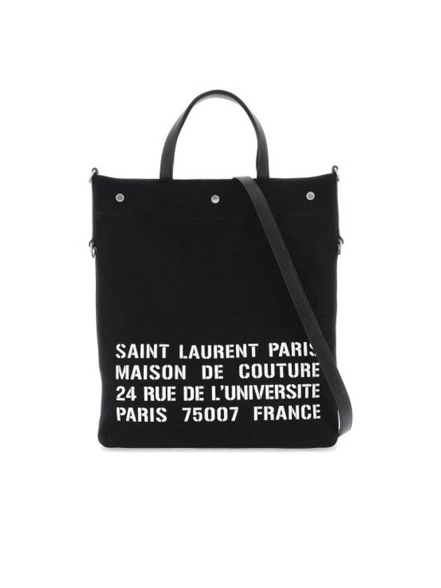 Luxury Saint Laurent Trending 2025 North South Universite Tote Bag Black