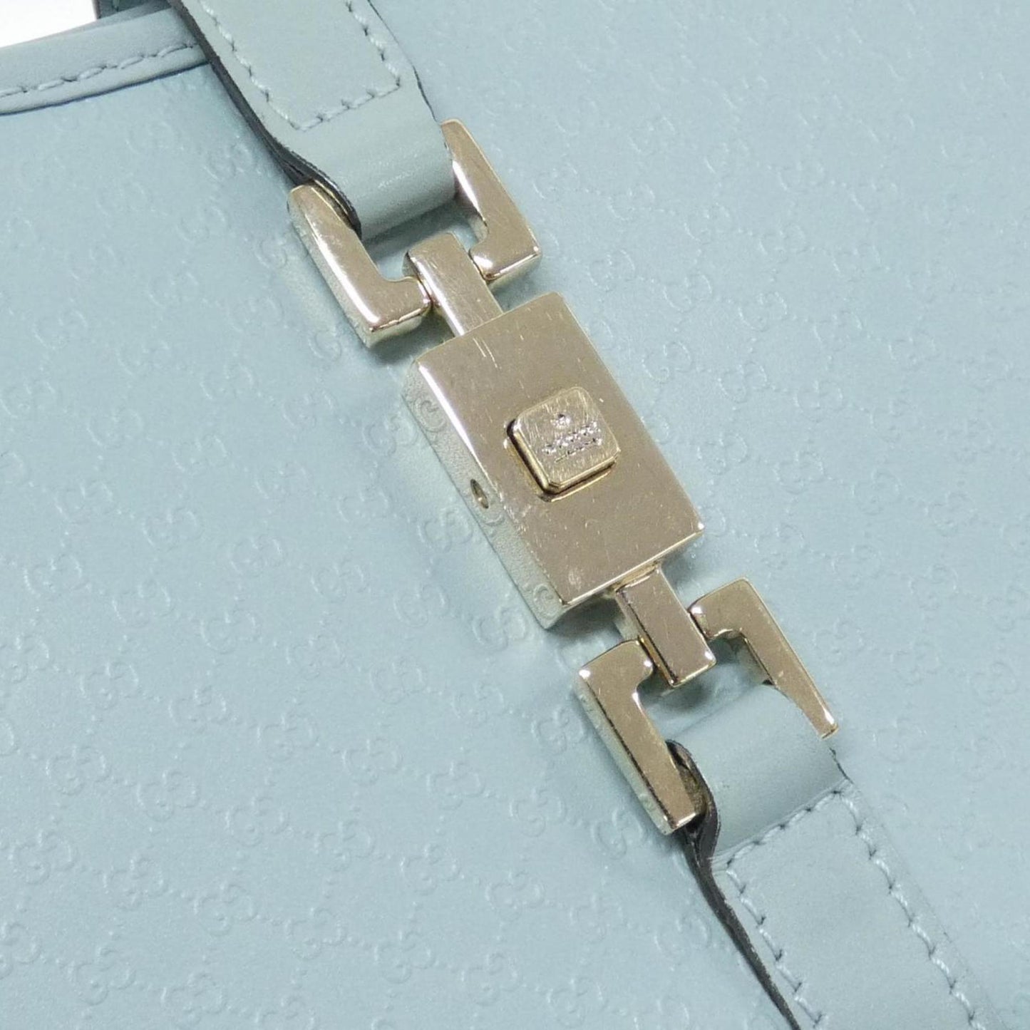 Gucci Light Blue Leather Shoulder Bag ( )