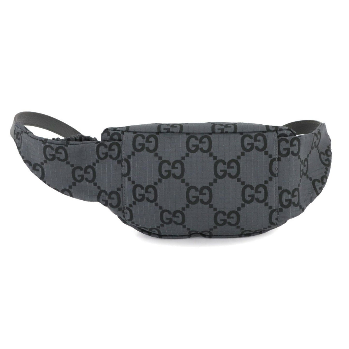 Gucci Gray Polyester Leather Fanny Pack Sling Bag ( )