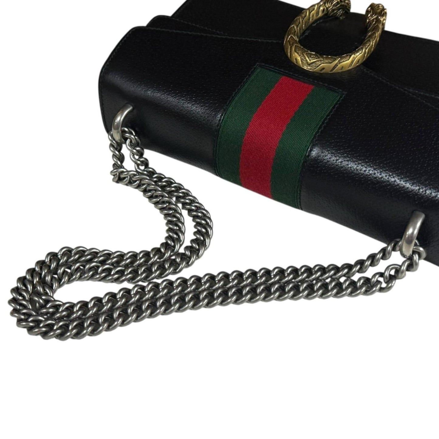 Gucci Black Leather Shoulder Bag ( )