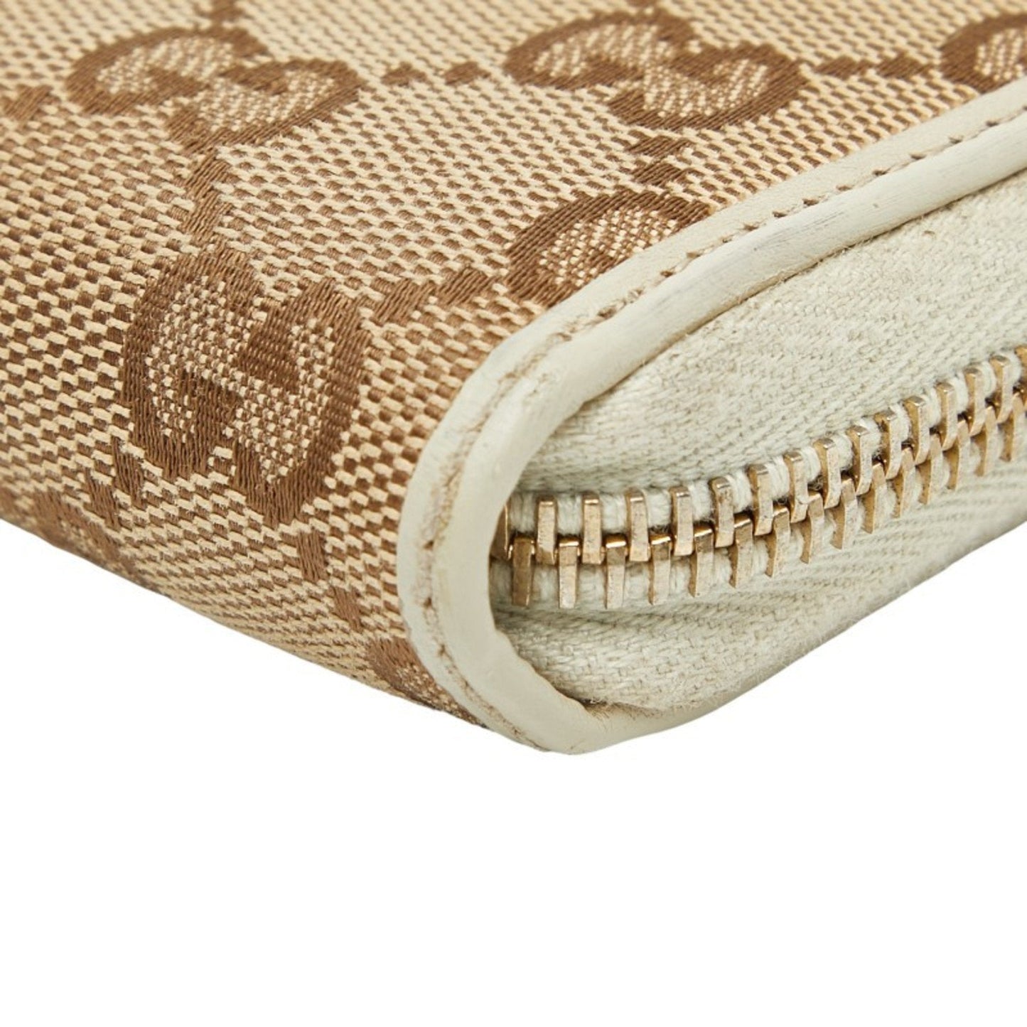 Gucci Beige Multi-Color Canvas Leather Long Wallet (Bi-Fold) ( )