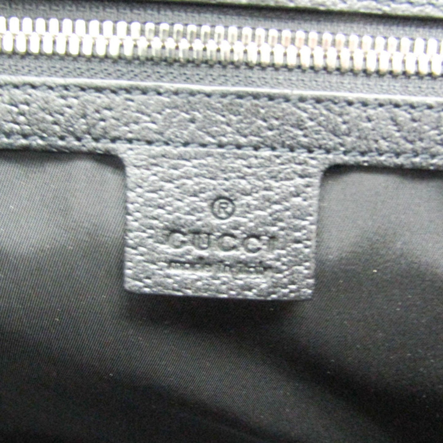 Gucci Black Nylon Canvas Leather Handbag Shoulder Bag ( )