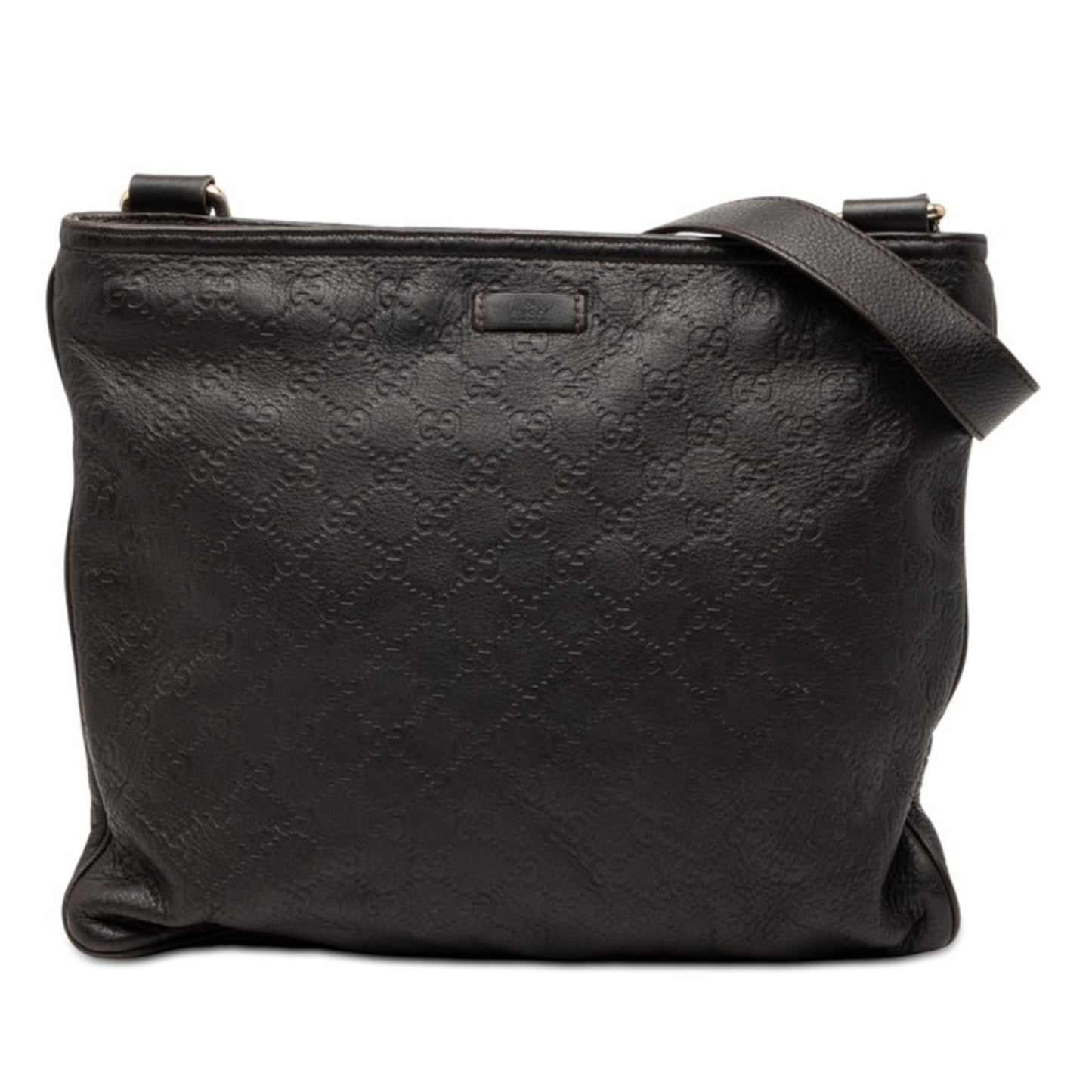 Gucci Dark Brown Leather Shoulder Bag ( )