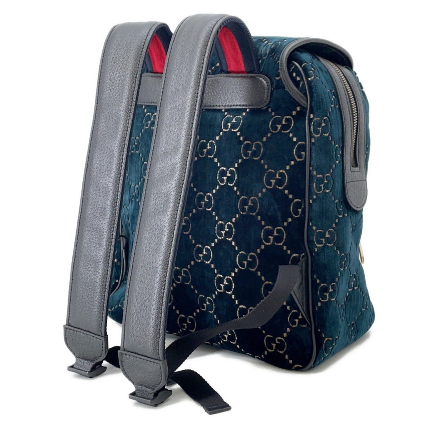 Gucci Blue Velvet Backpack ( )