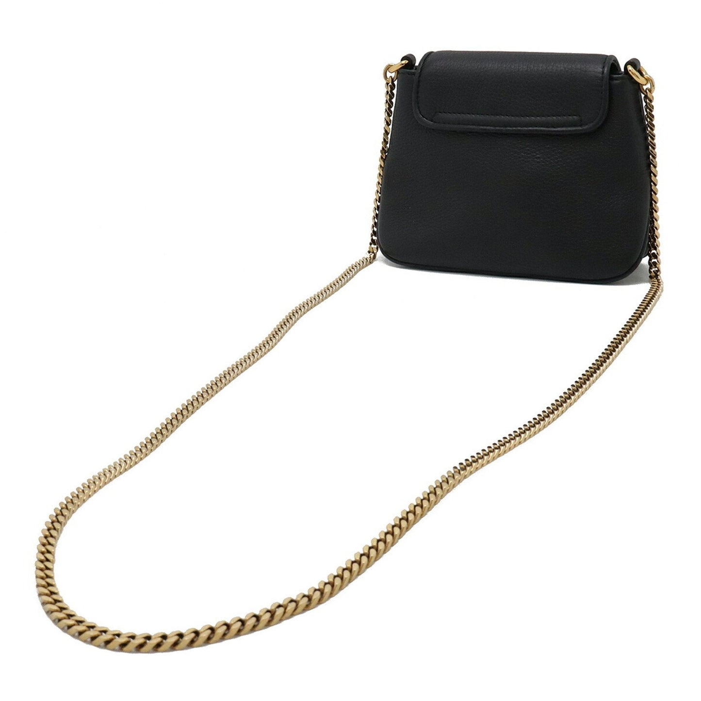 Gucci Black Leather Pochette Shoulder Bag ( )