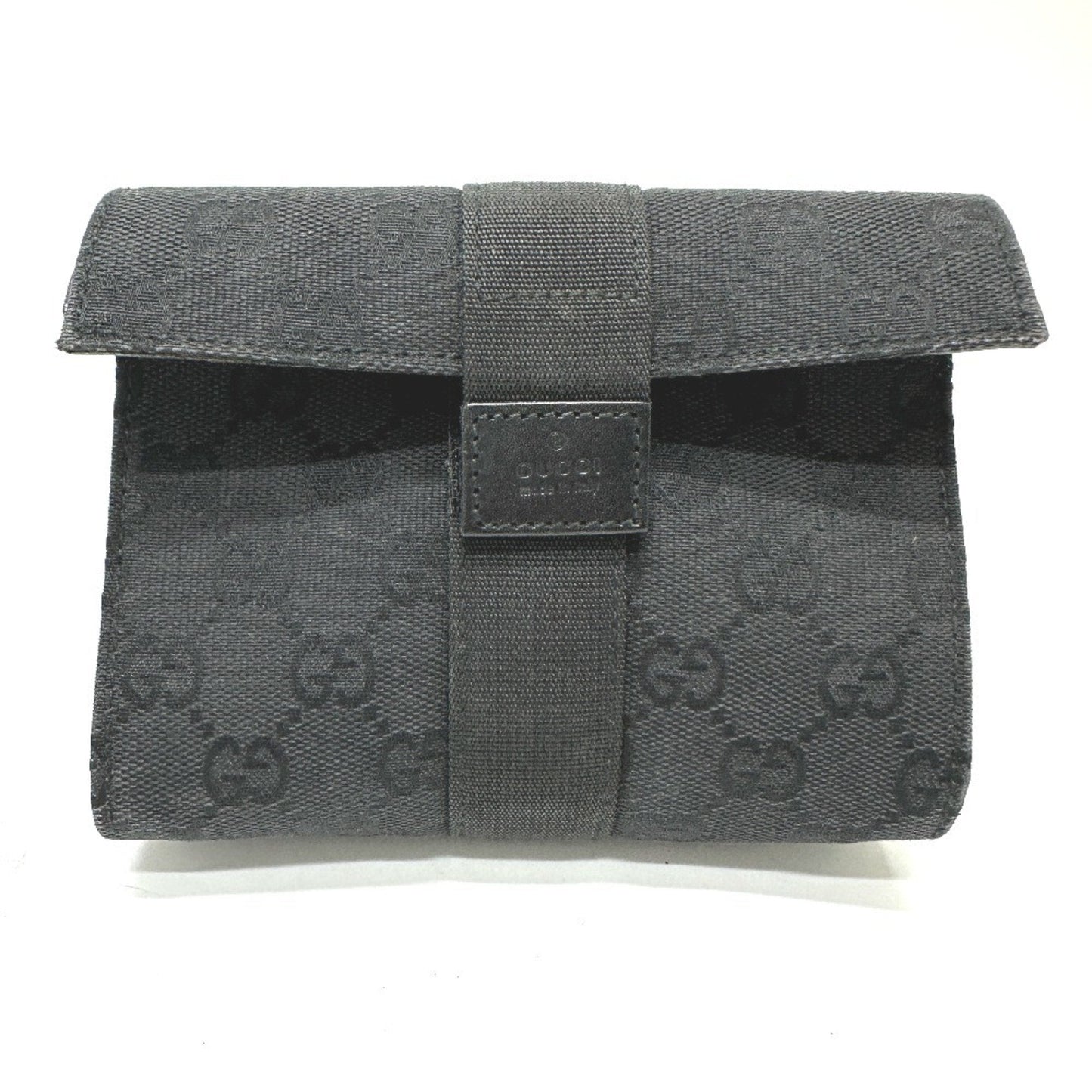 Gucci Black Gg Canvas Pouch ( )