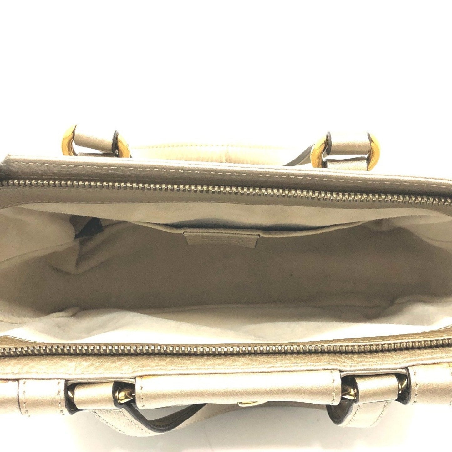 Gucci Gold Leather Handbag ( )