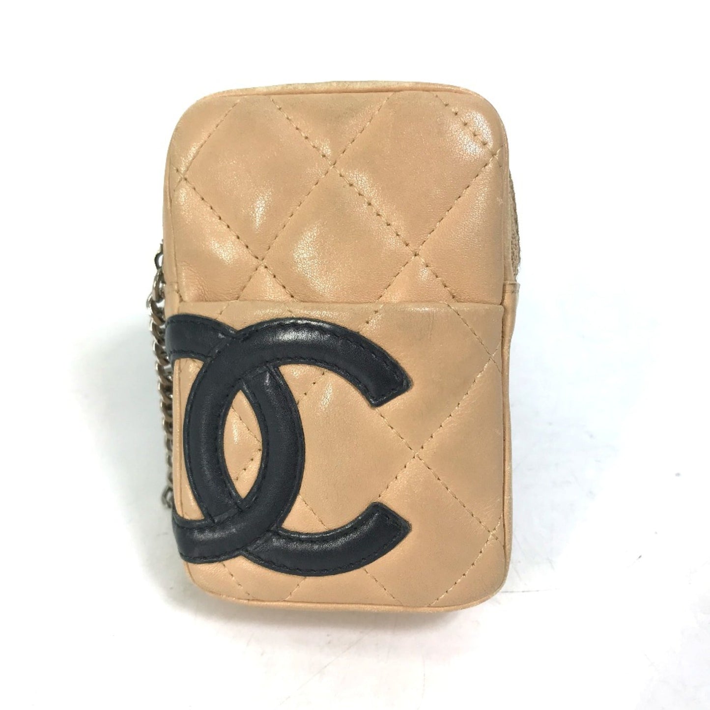 Chanel A26732 Cambon Line Cigarette case pouch Cigarette case Beige Black