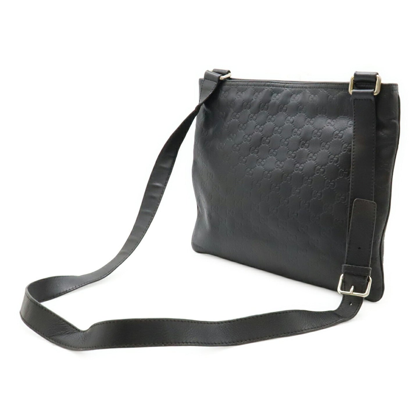 Gucci Black Leather Shoulder Bag ( )