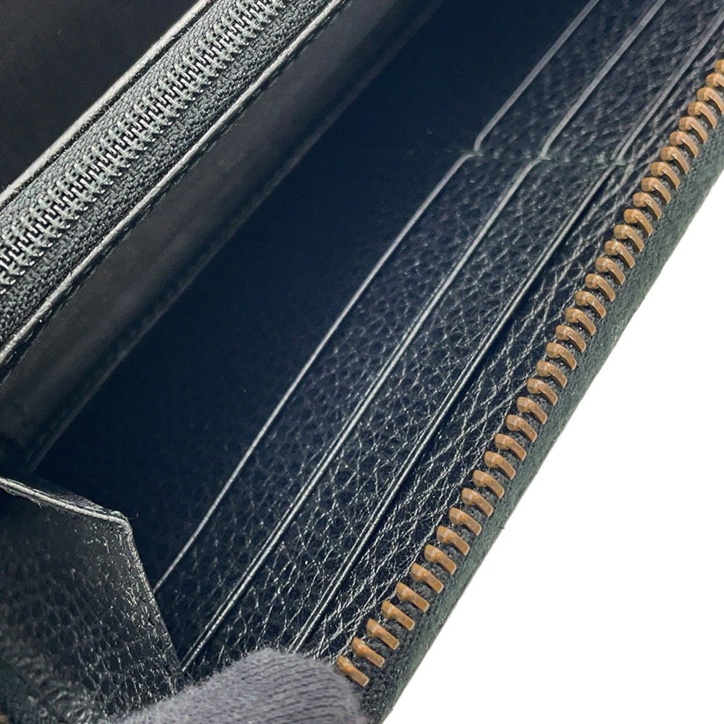 Gucci Black Multi-Color Leather Long Wallet (Bi-Fold) ( )