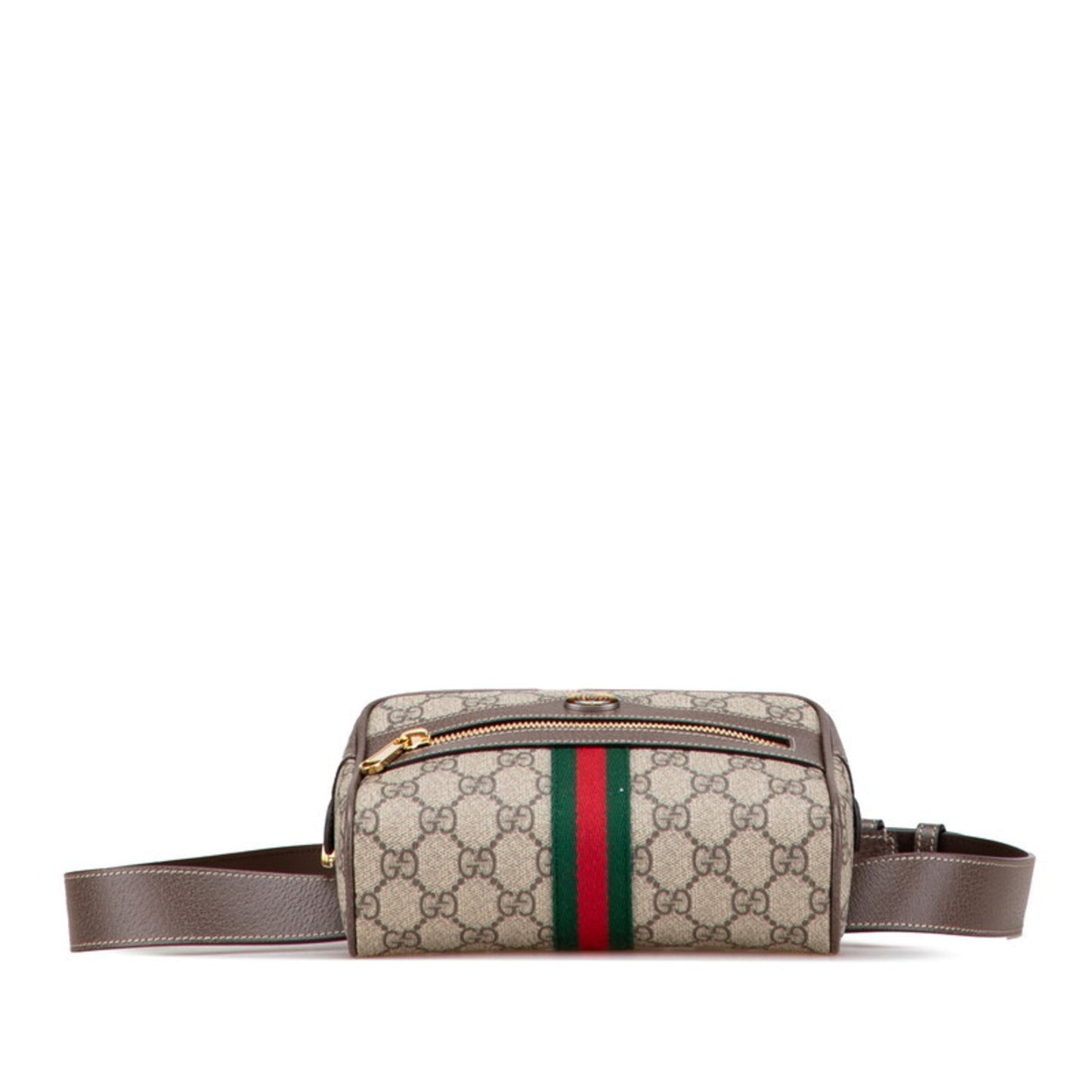 Gucci Ophidia Beige Brown Pvc Leather Fanny Pack ( )