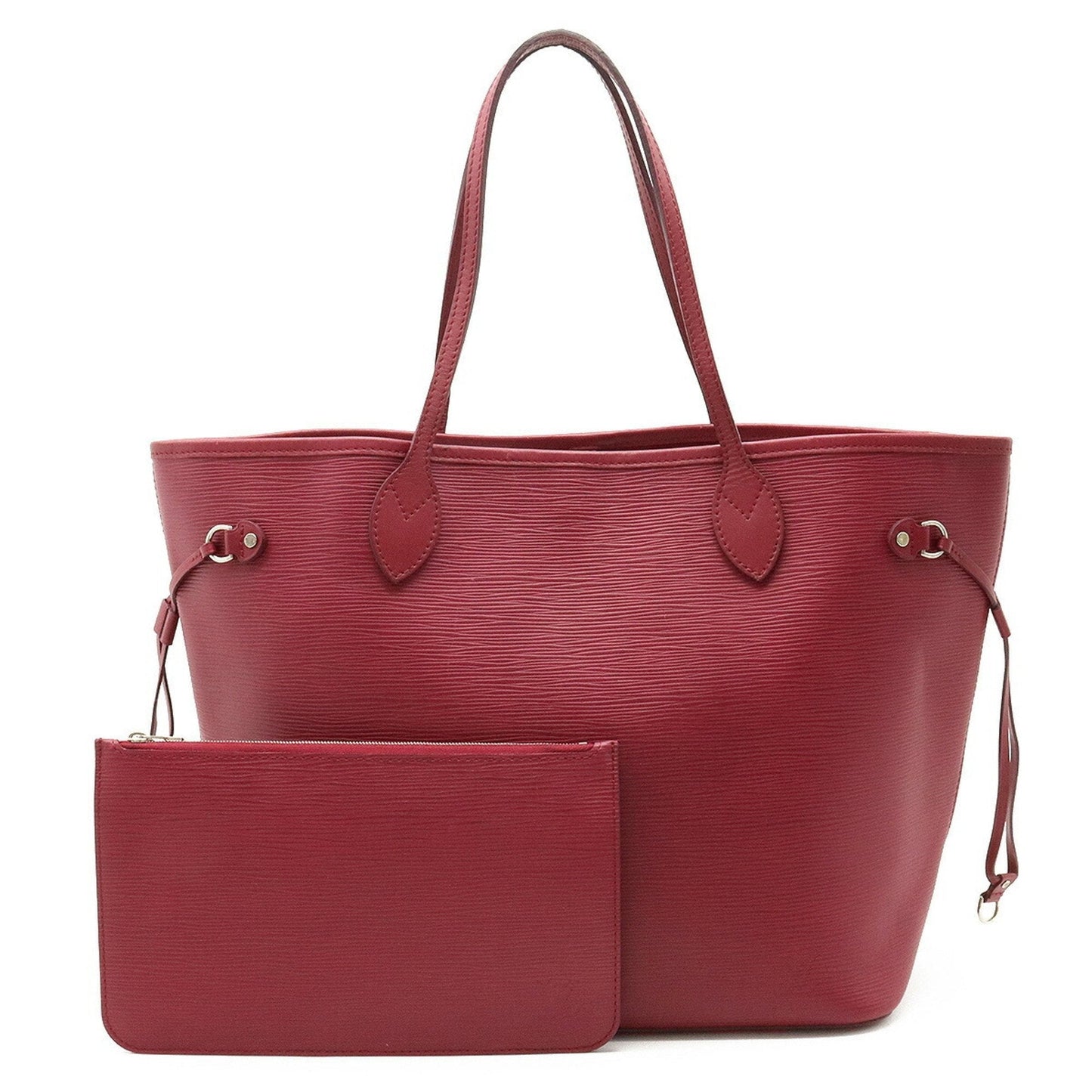 LOUIS VUITTON Epi Neverfull MM Tote Bag Shoulder Fuchsia Pink M40882