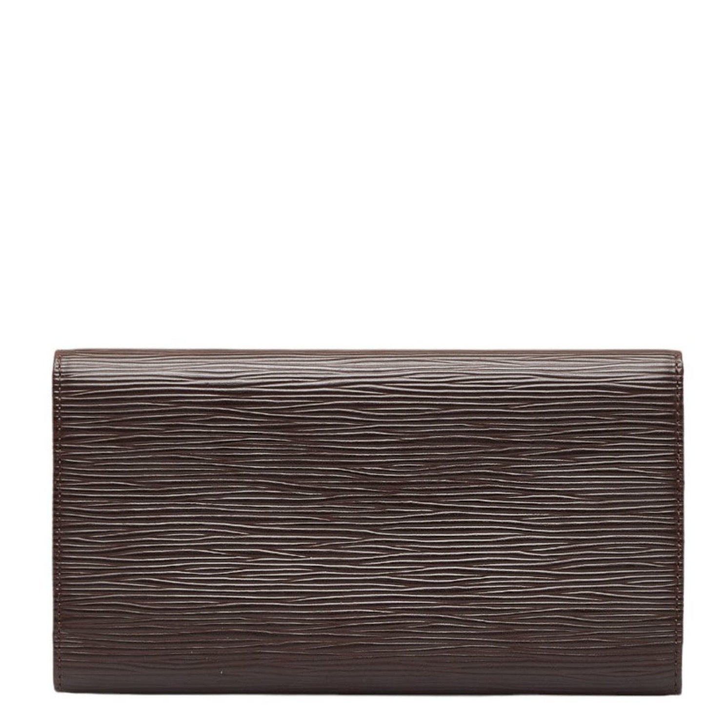 LOUIS VUITTON Epi Portefeuil International Long Wallet M63590 Mocha Brown Leather Ladies