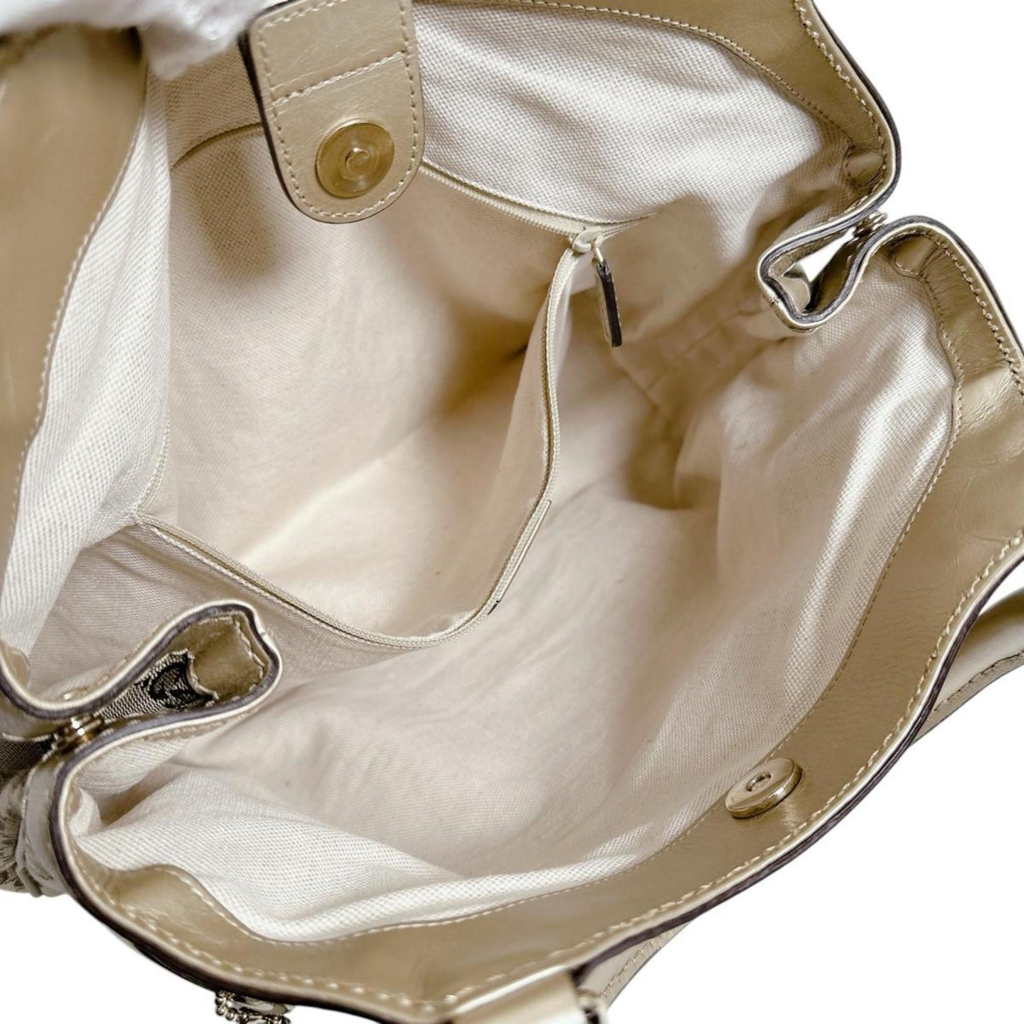 Gucci Gg Canvas Beige Gg Canvas Handbag Tote Bag ( )