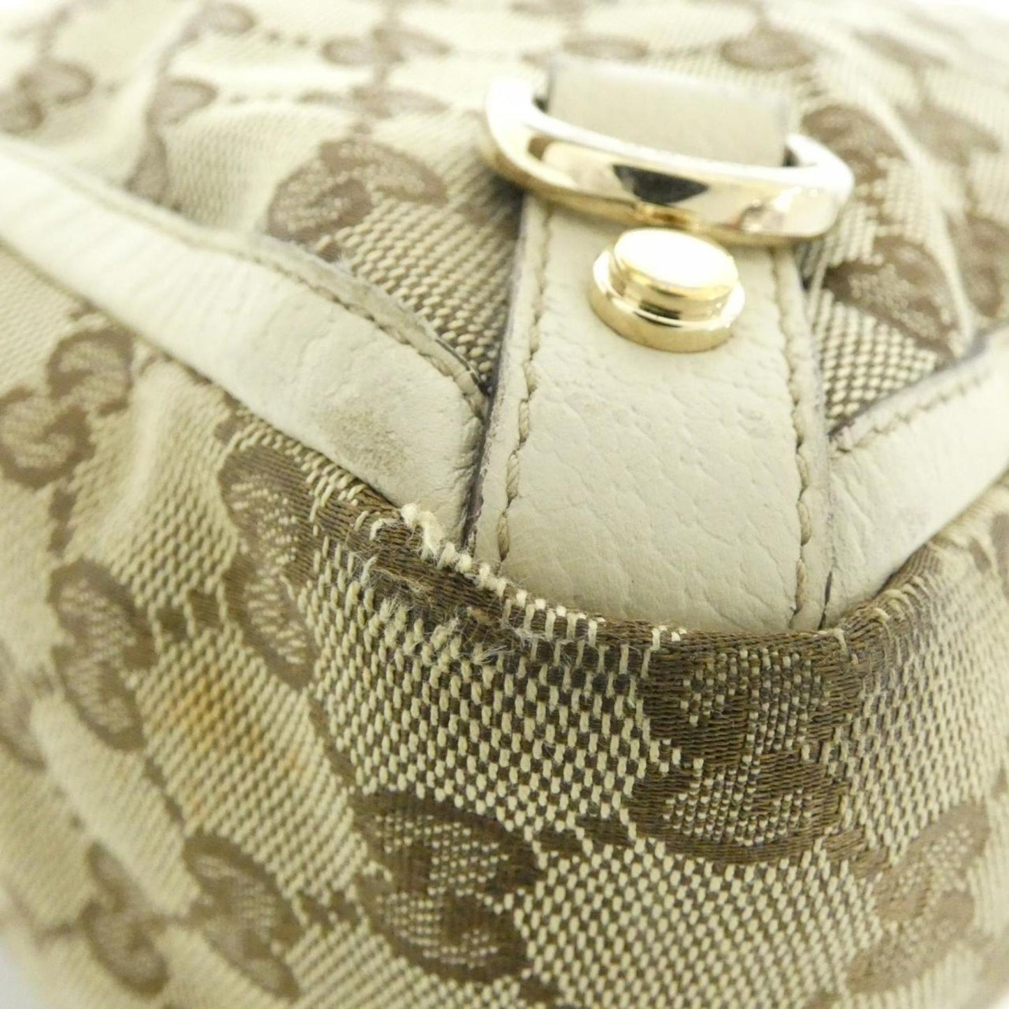 Gucci Beige Ivory Gg Canvas Handbag ( )