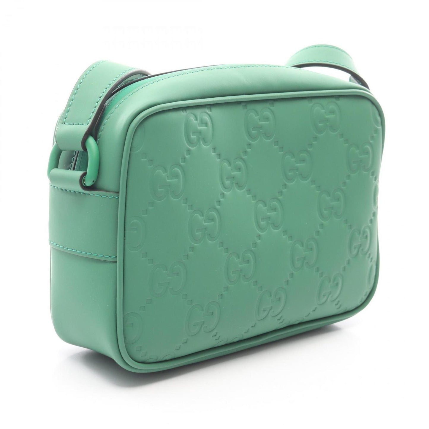 Gucci Green Rubber Shoulder Bag ( )
