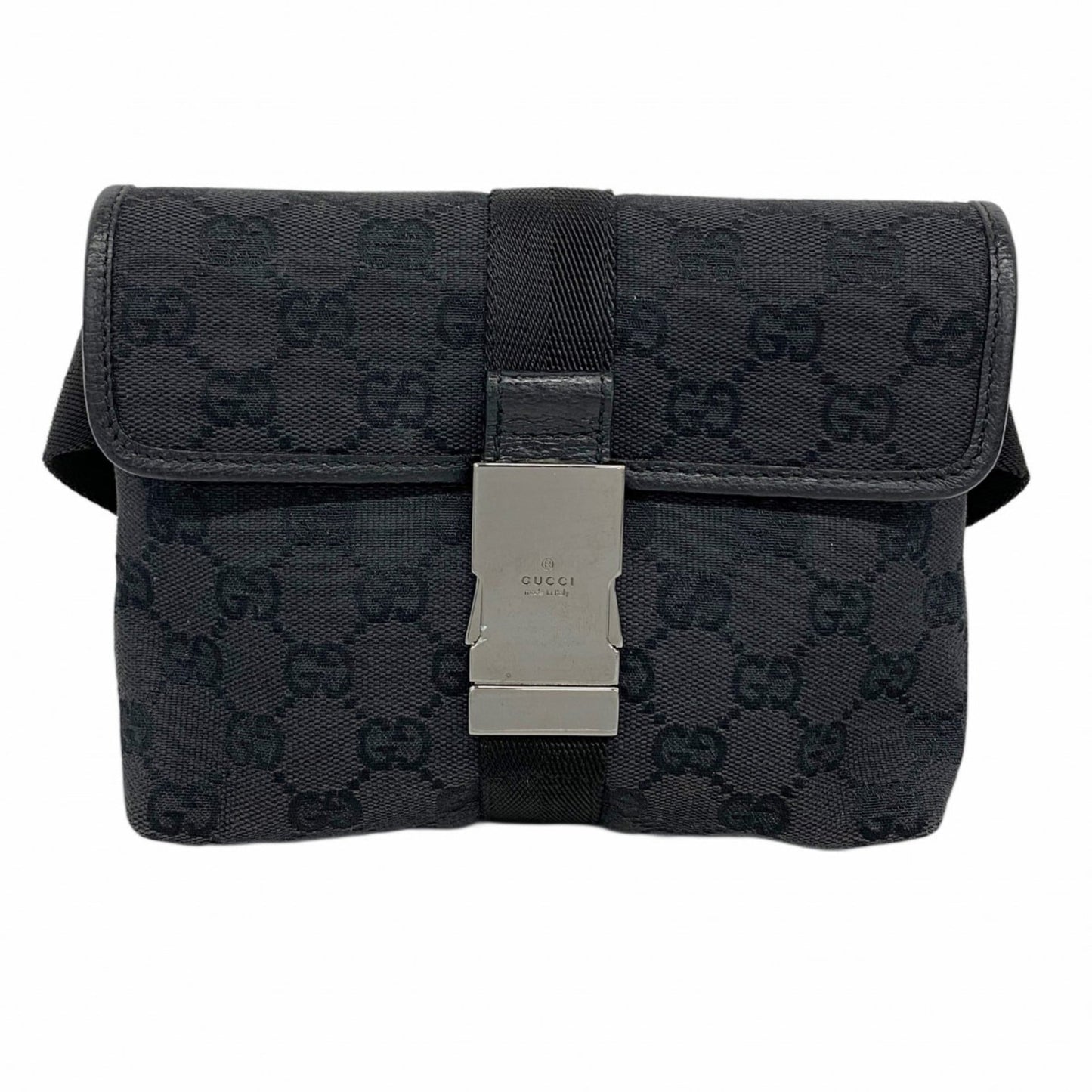 Gucci Black Canvas Fanny Pack ( )