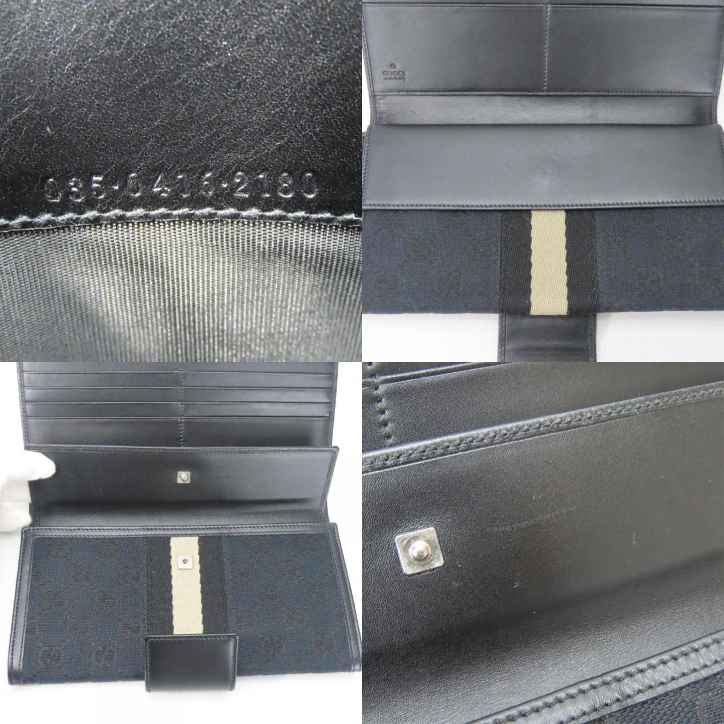Gucci Black Gg Canvas Coin Purse/Coin Case ( )