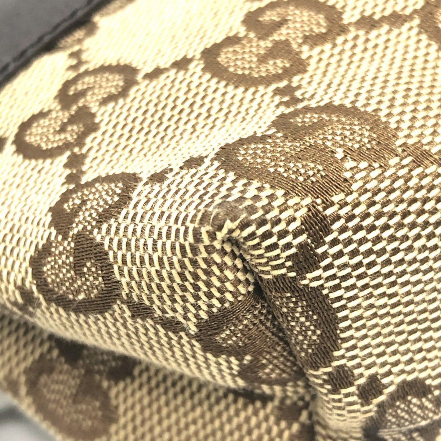 Gucci Beige Brown Gg Canvas Fanny Pack ( )