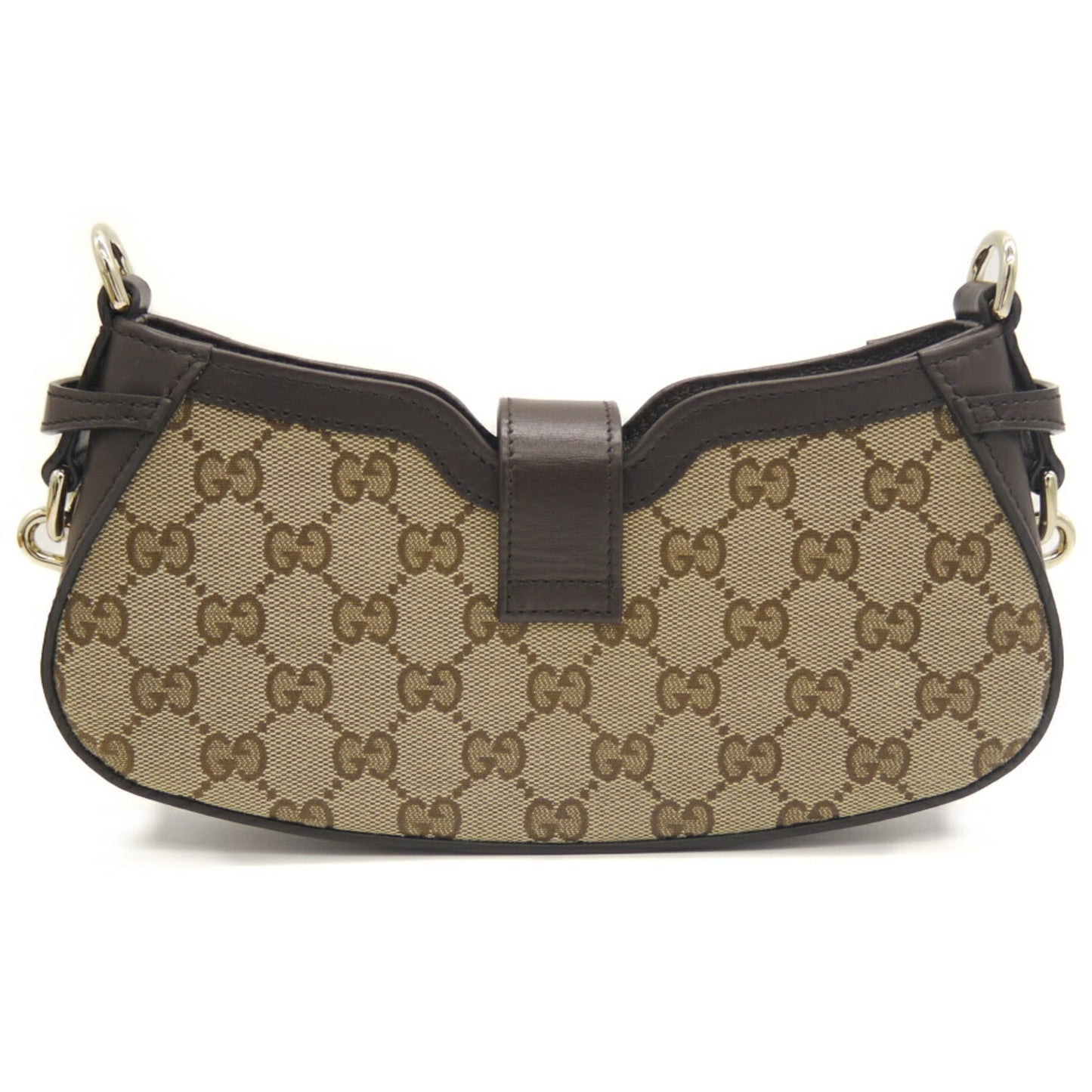 Gucci Beige Gg Canvas Leather Shoulder Bag ( )