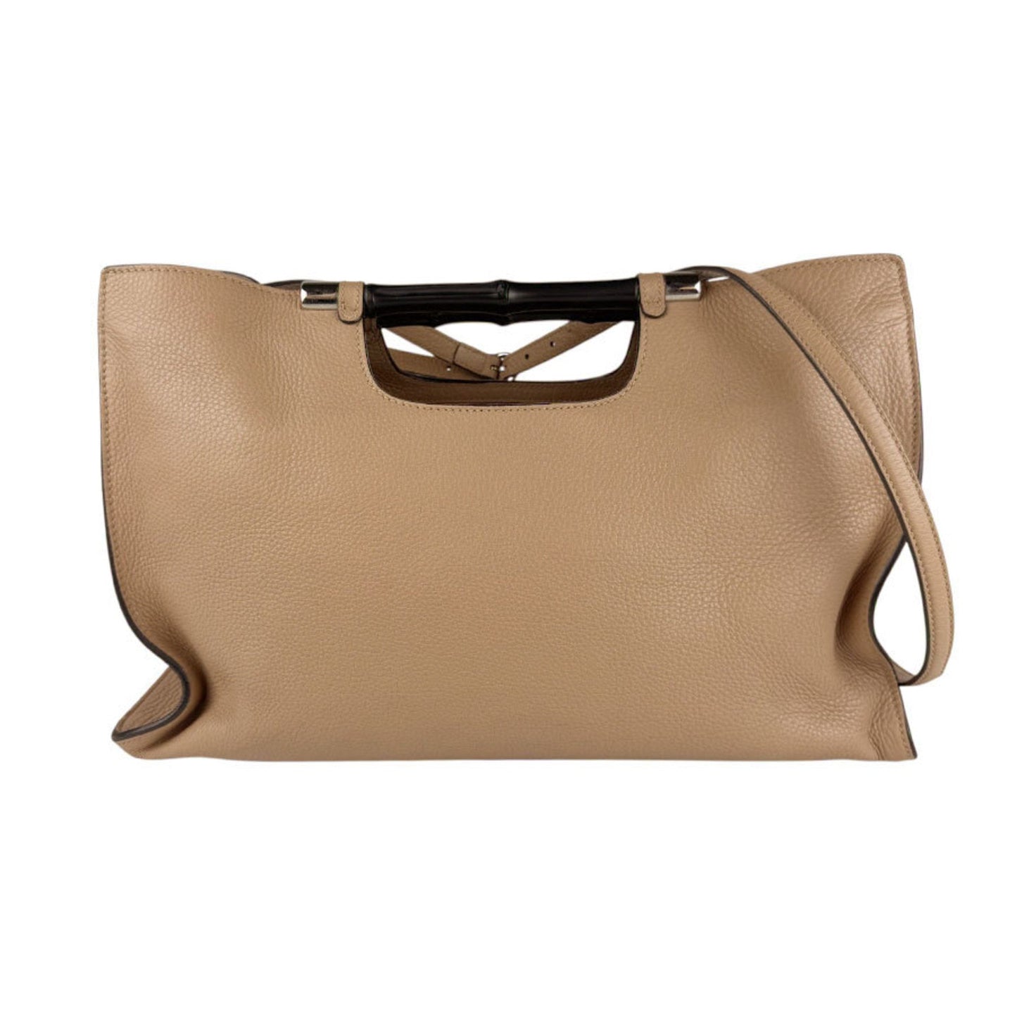 Gucci Beige Leather Handbag Shoulder Bag ( )