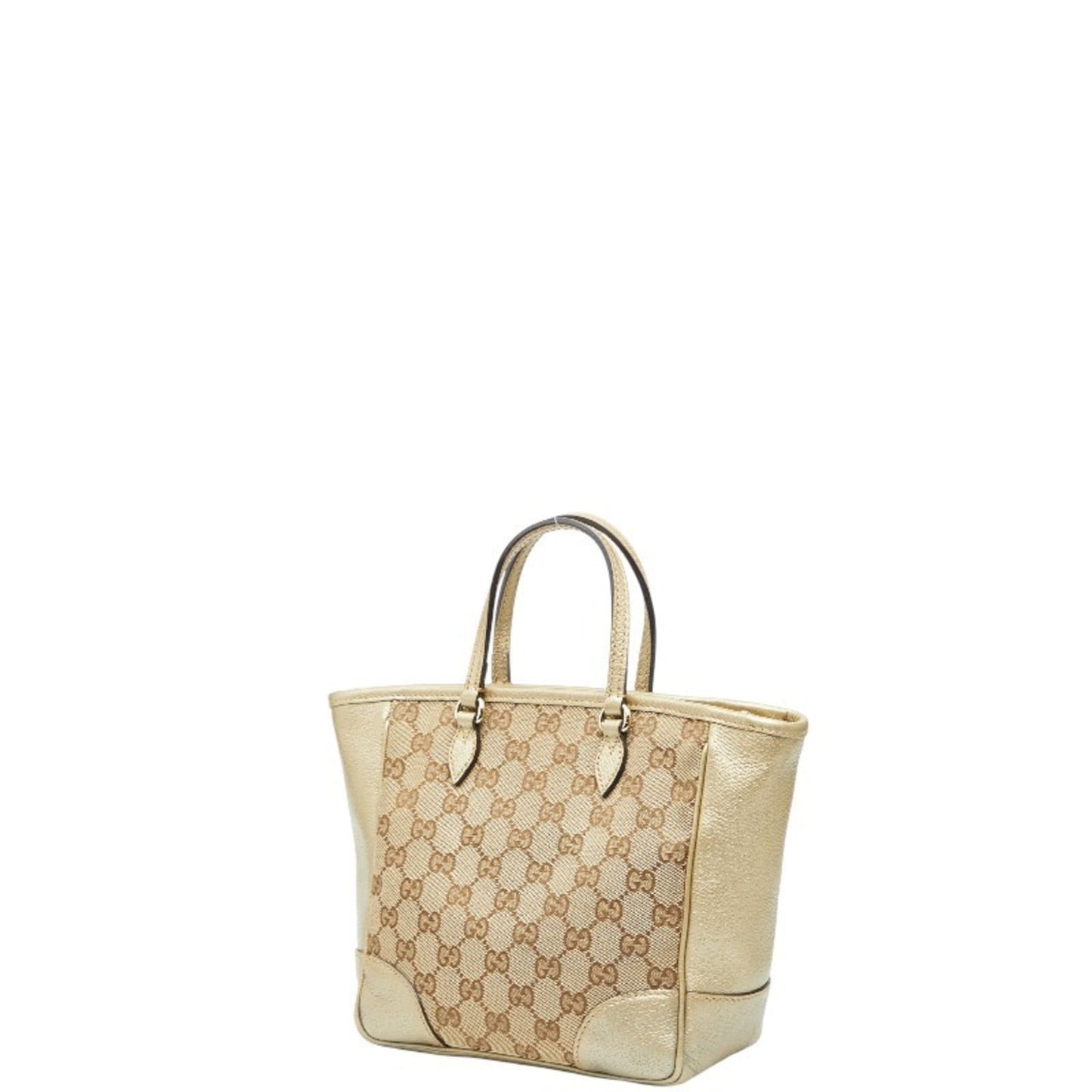Gucci Gg Canvas Beige Gold Gg Canvas Leather Handbag Shoulder Bag ( )